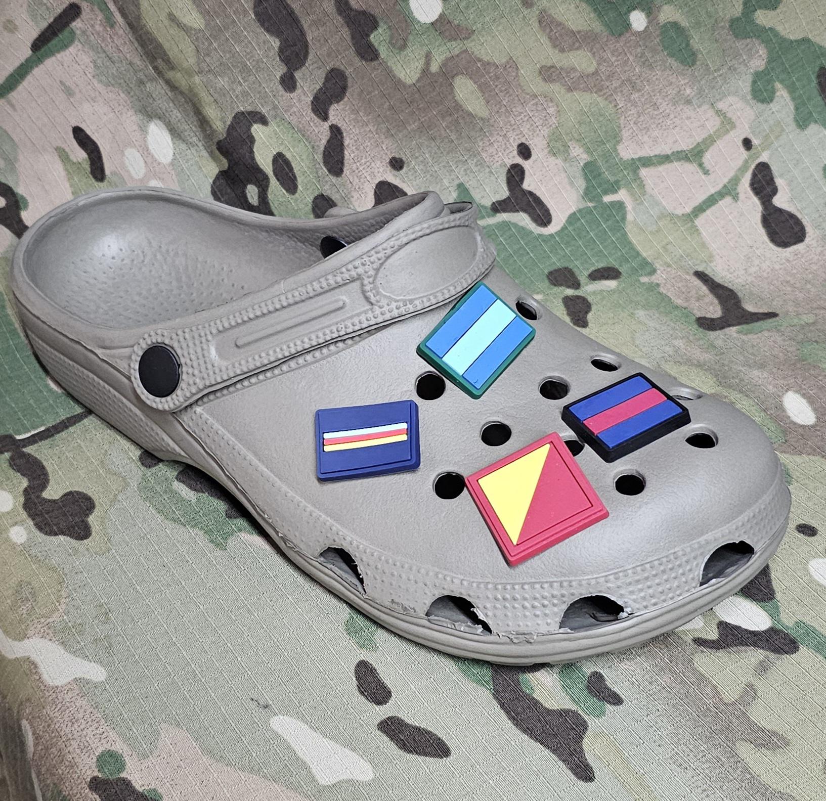 clog / water shoe - novelty charm / gem MEDIC RAMC RAMS
