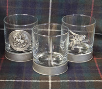 Parachute Wings / Para / airborne forces - Metal 2D Logo / Motif Tumbler Whiskey Tumbler Glass 330ml old fashioned style