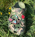 Shoe charm set x 5 - clog / water shoe - novelty charm / gem / logo customise your tactical military army footwear Airborne Wings