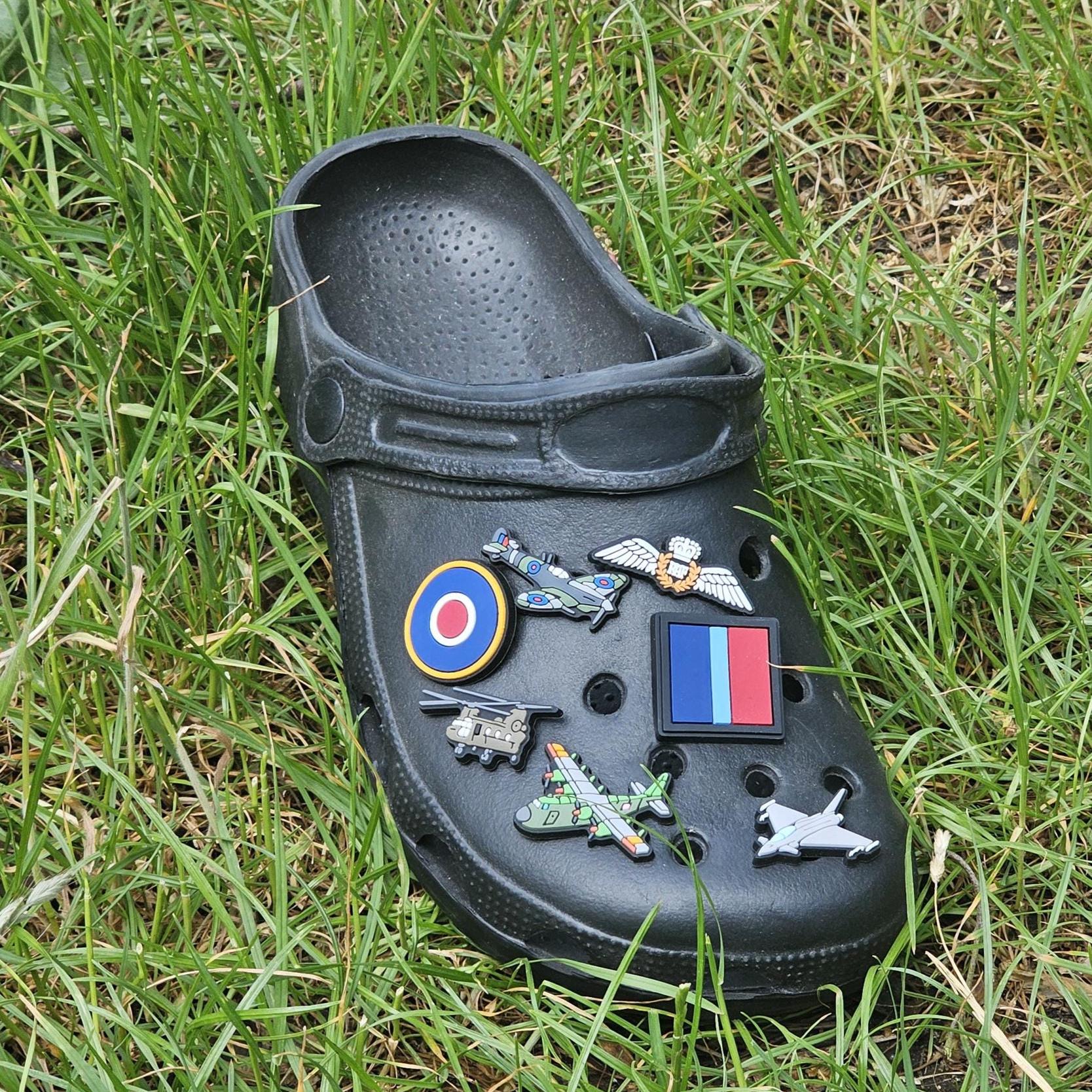 clog / water shoe - novelty charm / gem / logo customise your footwear Royal Air Force