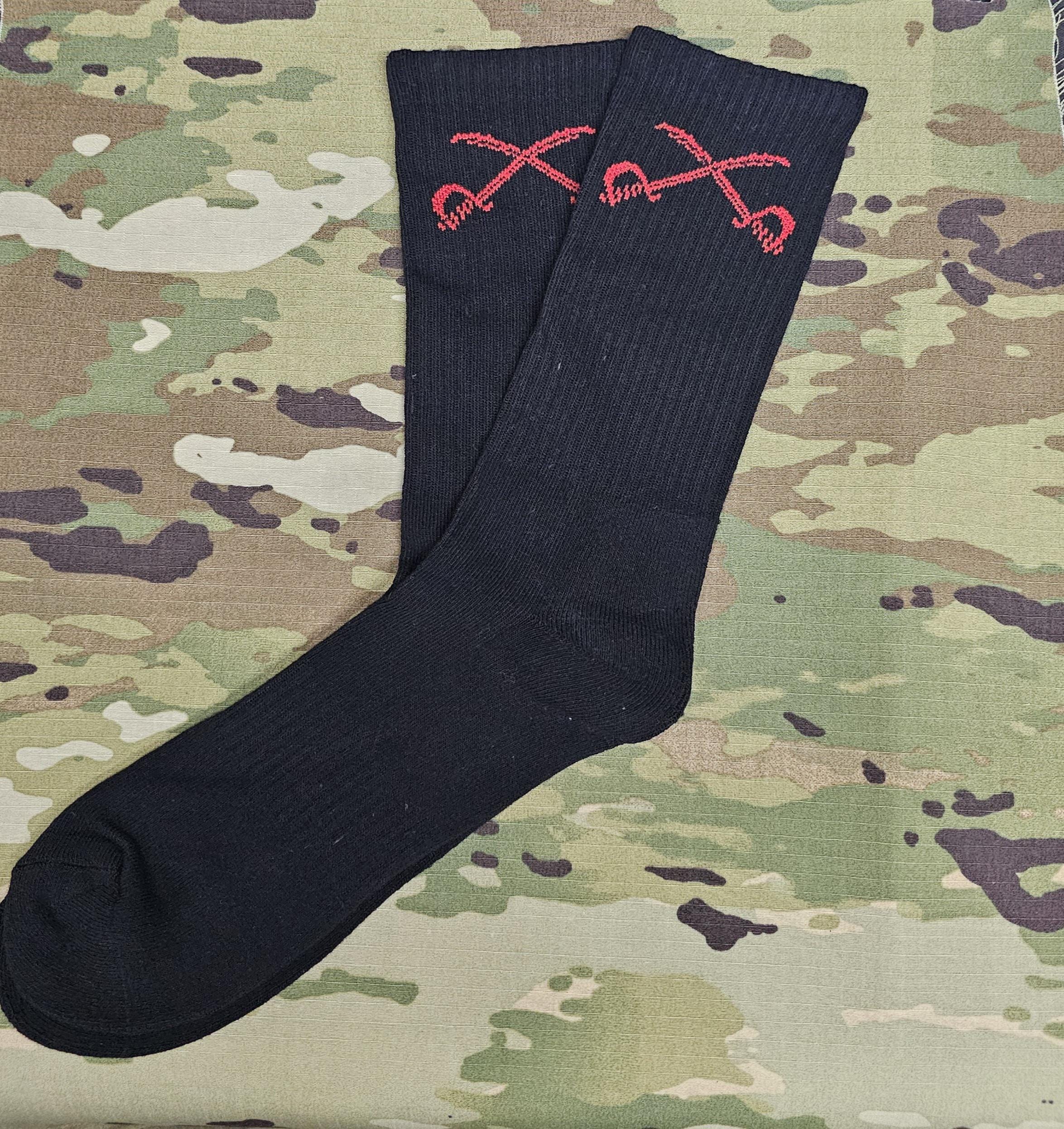 Physical Training Instructor Socks - Only for PTI's -cotton crew sock -novelty socks in regimental colours