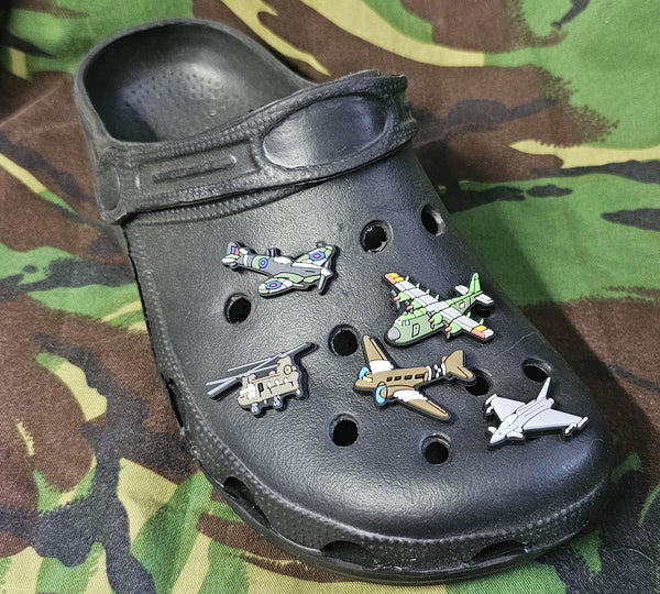 clog / water shoe - novelty charm / gem / logo customise your footwear here - airplane vehicle