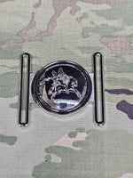 British Army Airborne Forces - Pegasus Stable Belt Buckle - Locket Style - durable nickel plated