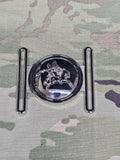British Army Airborne Forces - Pegasus Stable Belt Buckle - Locket Style - durable nickel plated