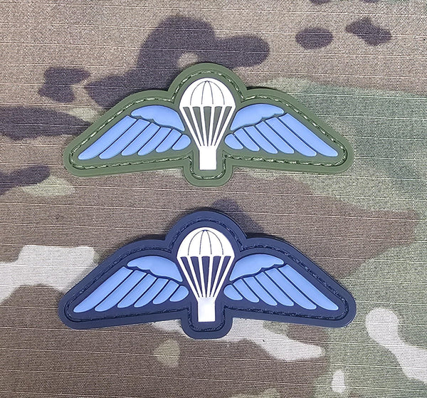 Parachutist British Paratooper wing Trade Badge - rubber pvc unique - Velcro badge raf army