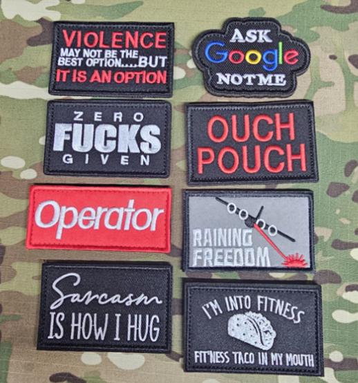 Funny Morale Patch Badge -Embroidered Design - tacti-cool - tactical - airsoft - Funny - joke - humour