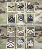 Helmet rank patch 4cmx5cm multicam / mtp variant British Military Army Navy RAF patch / badge