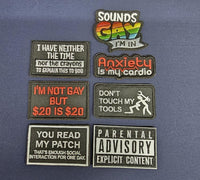 Funny Morale Patch Badge -Embroidered Design - bloke - stag - Funny - joke - humour - gift