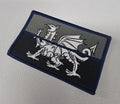 Welsh Cymru Heddlu Police Service / blue line - Emergency Service Thin Line - Union Jack / UJ / Union Flag - Woven Fabric Badge
