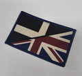 Kernow / British Flag woven Badge Patch 50mm x 80mm union jack flag 1/2 half / full colour vintage style velcro Cornwall
