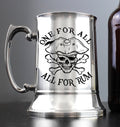 One for rum, rum for all / pirate / Engraved Stainless Steel Tankard | Army | Military | Personalised Gift For Him