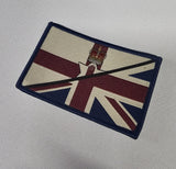 England / N Ireland / Wales / Scotland half Flag woven Badge Patch 50mm x 80mm flag vintage style velcro welsh Irish UK union jack