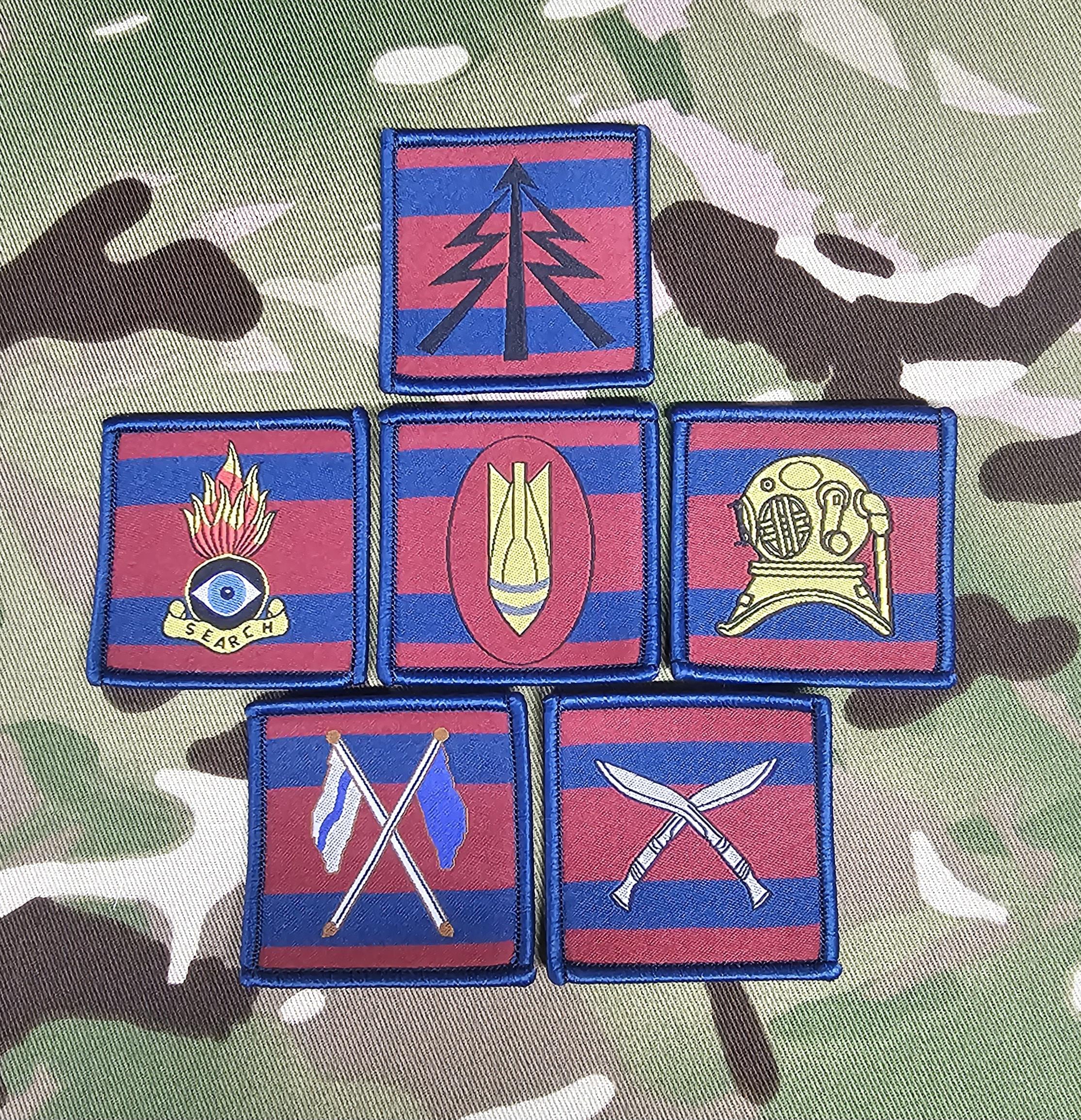 Sapper Trade woven Badge Patch 50mm x 50mm TRF The Corps of Royal Engineers RE
