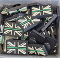 Thin Green line Flag - Shoe charm - clog / water shoe - novelty charm / gem / logo emt medic ambulance paramedic