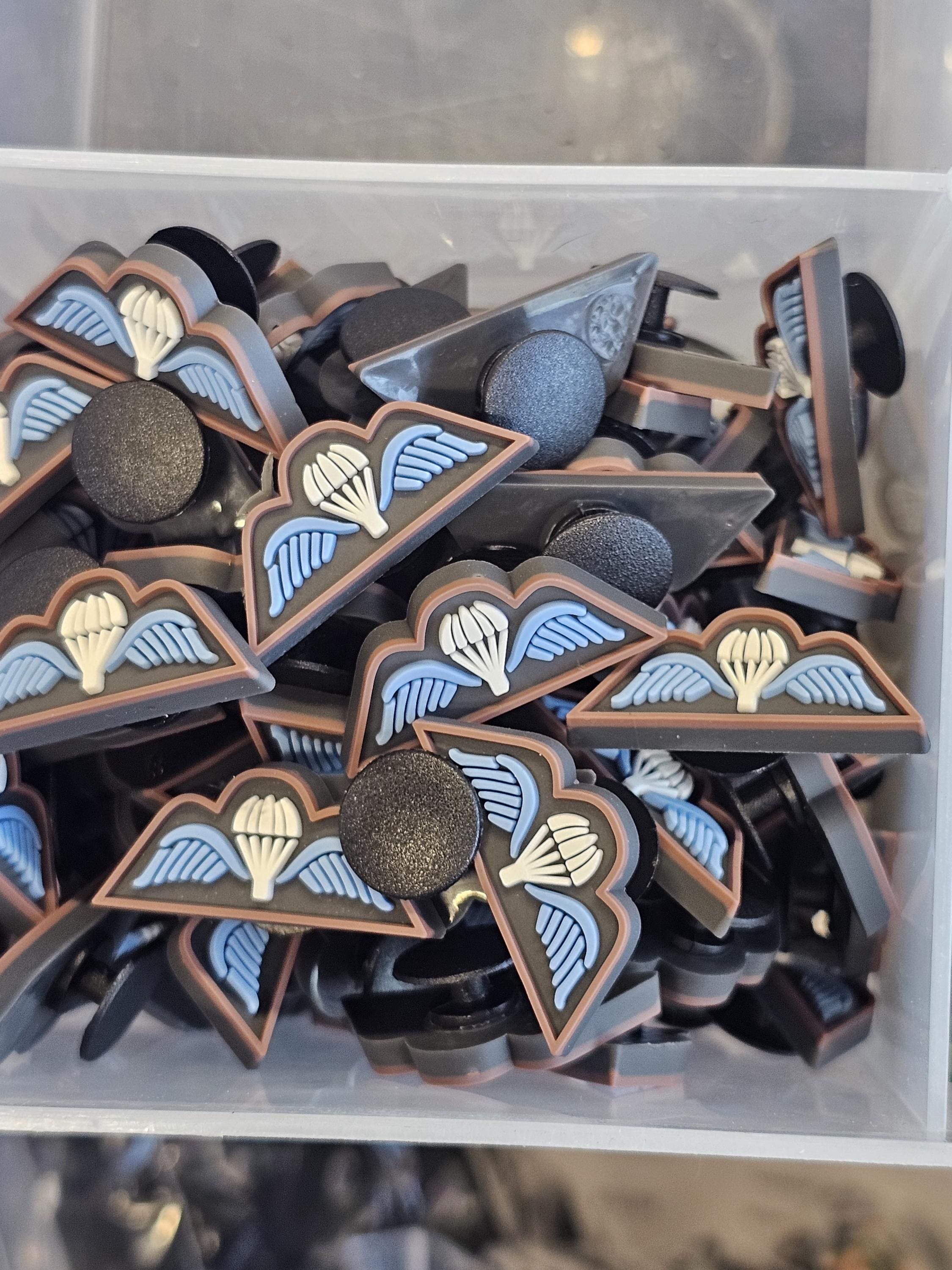 Belgium Para Paratrooper Airborne Wing Brevet- Shoe charm - clog / water shoe - novelty charm / gem / logo