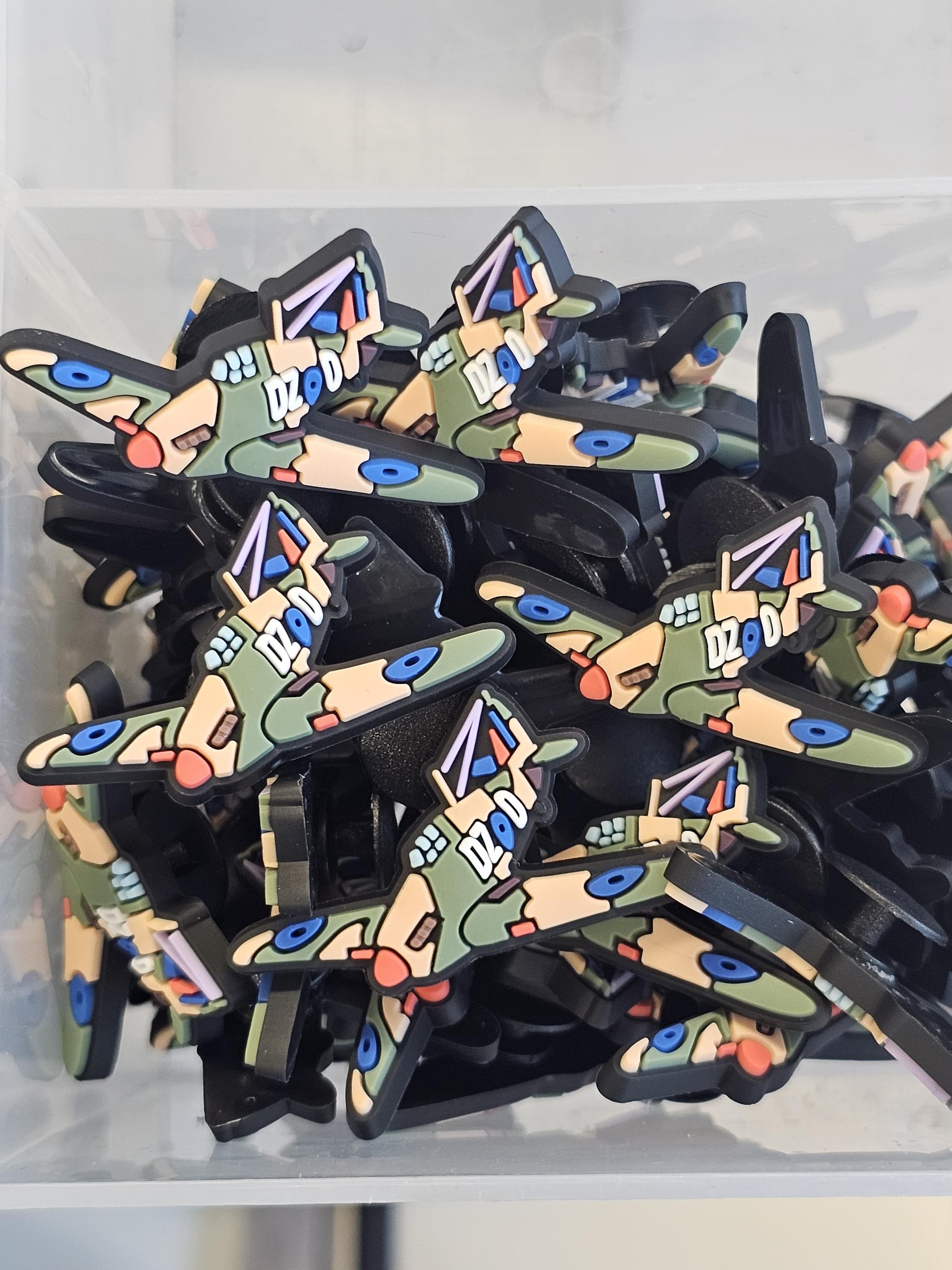 ww2 Hawker Hurricane aeroplane raf - Shoe charm - clog / water shoe - novelty charm / gem / logo customise your footwear