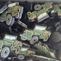 ww2 army truck - Shoe charm - clog / water shoe - novelty charm / gem / logo customise your footwear