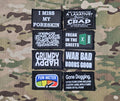 50mm x 80mm Morale Patch Badge -printed Design - tacti-cool - tactical - airsoft - Funny - joke