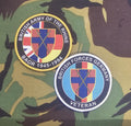 BAOR (British army of the rhine) / BFG (British Forces Germany) British Military Army Navy RAF woven 80mm dia circle patch / badge