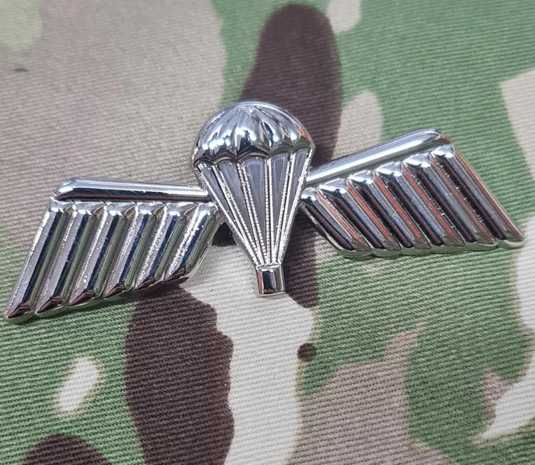 Niederländische Fallschirmspringer-/Fallschirmjäger-Sprungflügel aus Metall – B-Flügel (Basic)