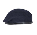 Dark Navy Blue Beret - British Army / Private purchase / Officer Style - Silk Lined, with leather band