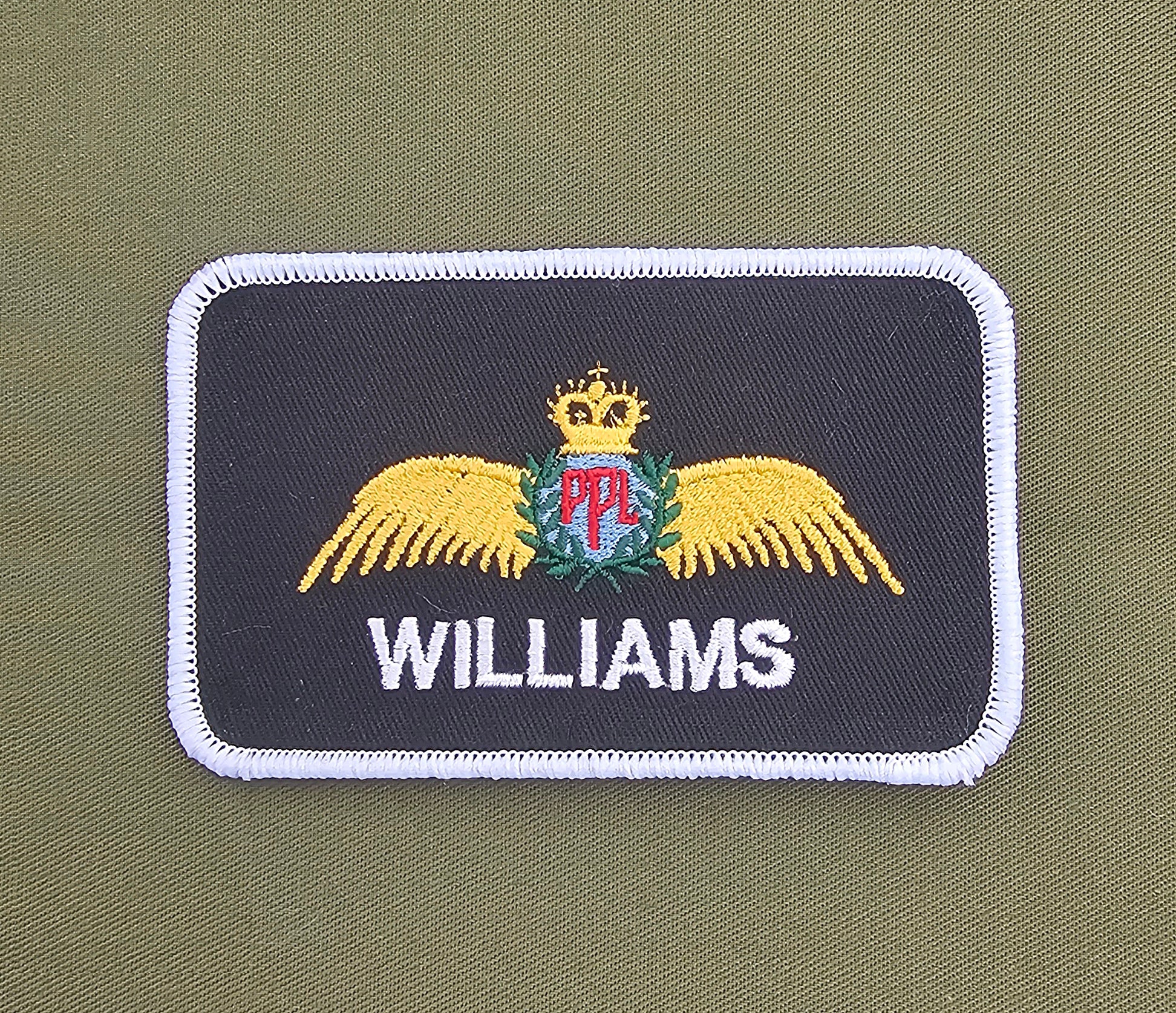 Pilot Wings - Civil Aviation Authority (CAA) / Private Pilots License (PPL) - Pilot / Aircrew Style Name Tag Chest Identification Badge (Choose your Colour)