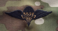 Parachute Rigger - US / USA - US  Ripstop multicam fabric embroidered Parachutist wing jump patch / badge