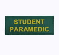 Emergency Services badge / Patch 40mm x 100mm - Student Paramedic