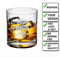 Tumbler Whiskey Tumbler Glass 330ml - Free Engraving / Your Design