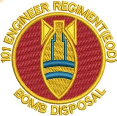 101 Engineer Regiment EOD - Gesticktes Design - Wähle dein Kleidungsstück