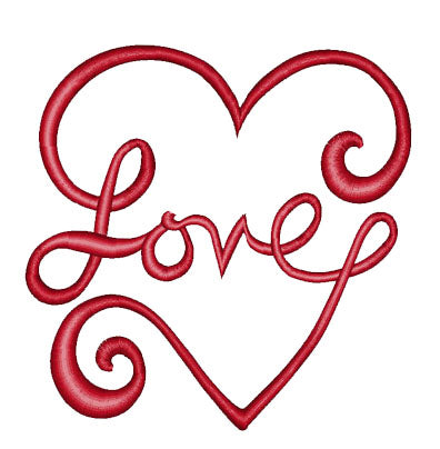 Love Heart - Embroidered Logo / Design- Choose your Garment