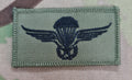 Norwegen / Norwegische Airborne Parachutist Wings Freifall mit Sauerstoff-Qualifikationsabzeichen / Patch