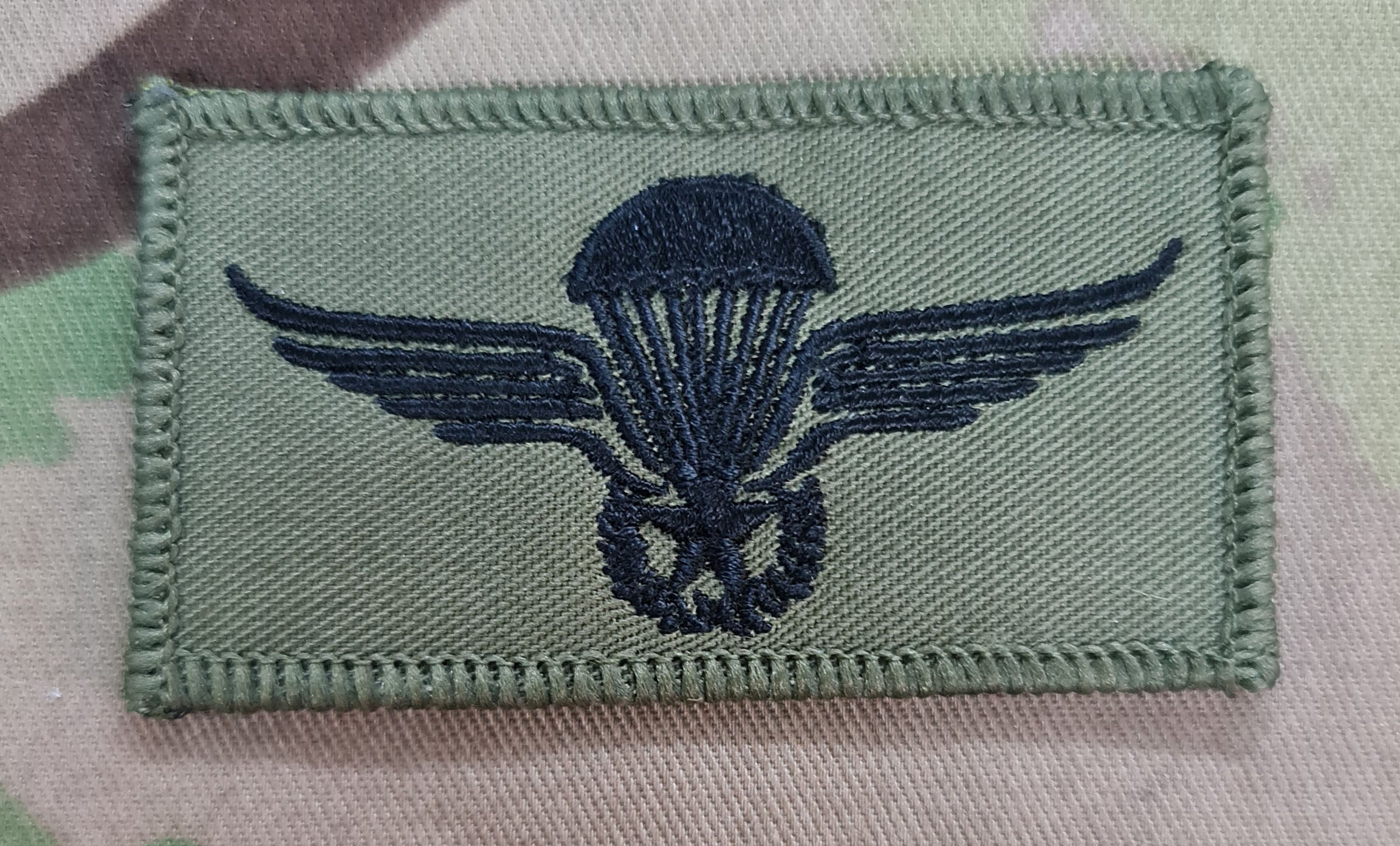Norwegen / Norwegische Airborne Parachutist Wings Freifall mit Sauerstoff-Qualifikationsabzeichen / Patch