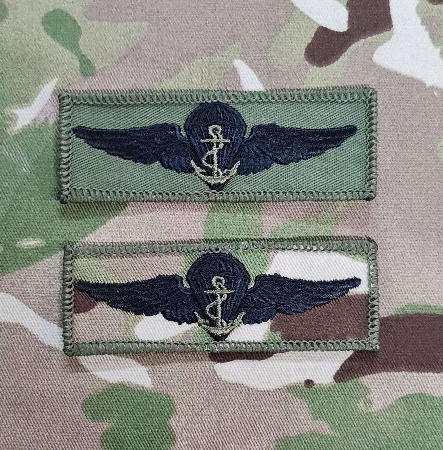 Abzeichen/Aufnäher der Qualifikationsflügel der thailändischen Marine für Fallschirmspringer