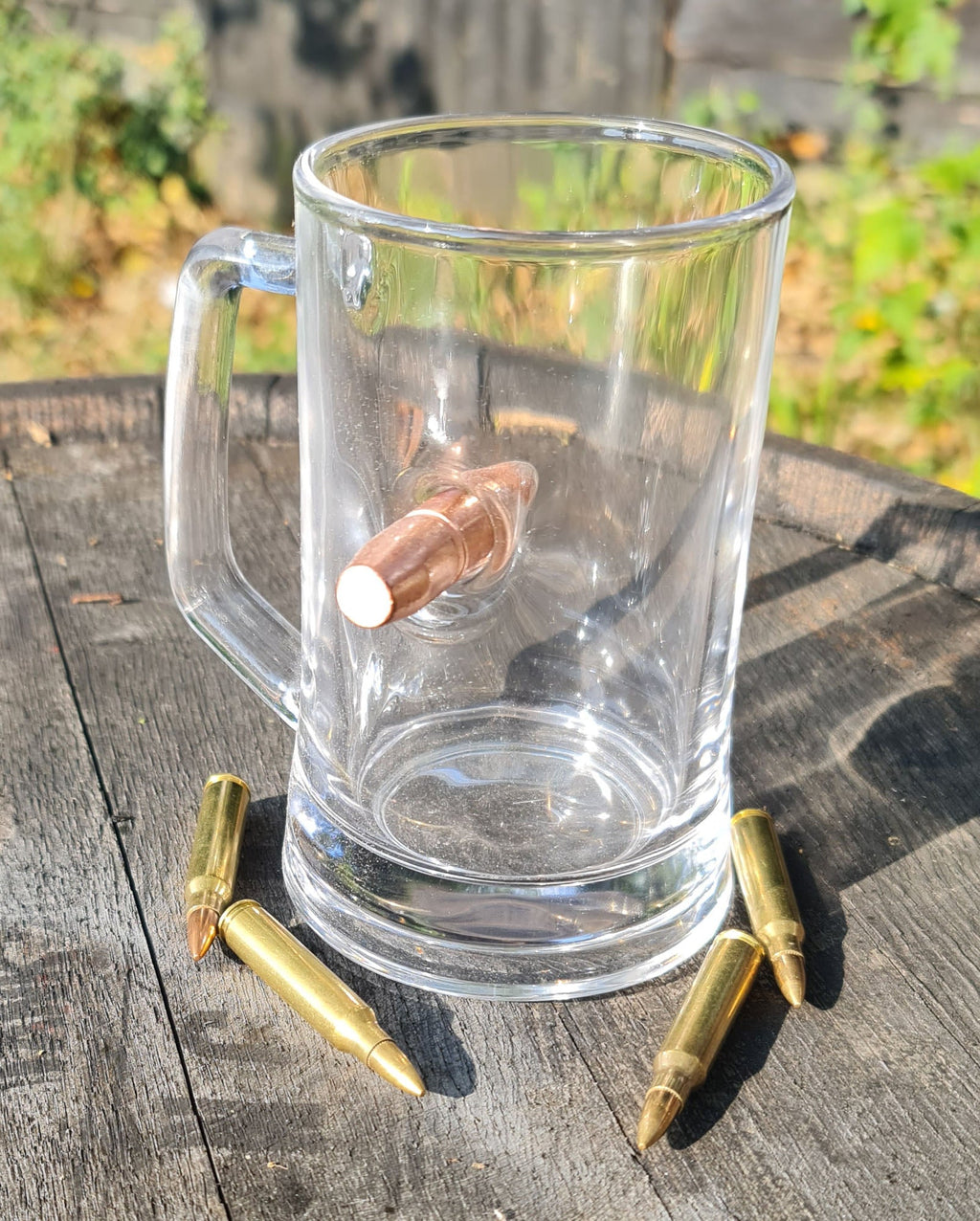 Graviertes personalisiertes Bullet Tankard-Glas – Kostenlose Gravur / Ihr Design