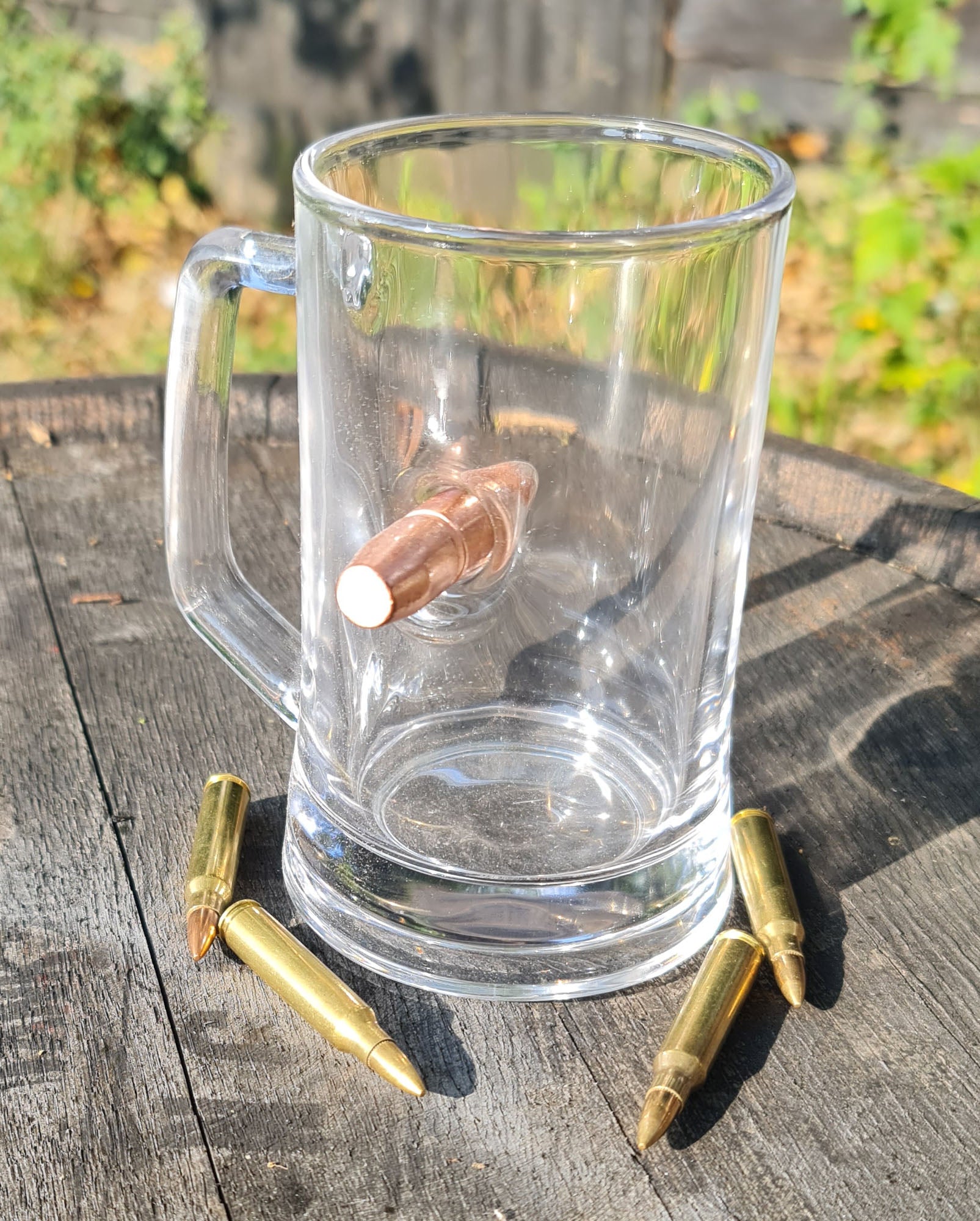 Graviertes personalisiertes Bullet Tankard-Glas – Kostenlose Gravur / Ihr Design