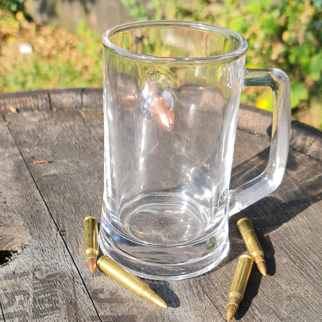 Graviertes personalisiertes Bullet Tankard-Glas – Kostenlose Gravur / Ihr Design
