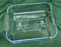 Pyrex Auflaufform quadratisches Bräterglastablett - Kostenlose Gravur / Ihr Design
