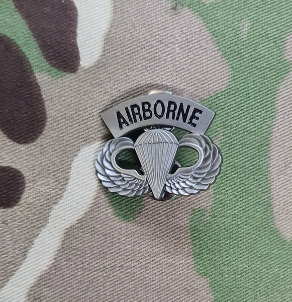 American parachutist jump wings para airborne metal pin brooch