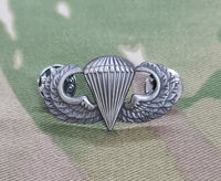 USA American parachutist jump wings para airborne metal pin brooch