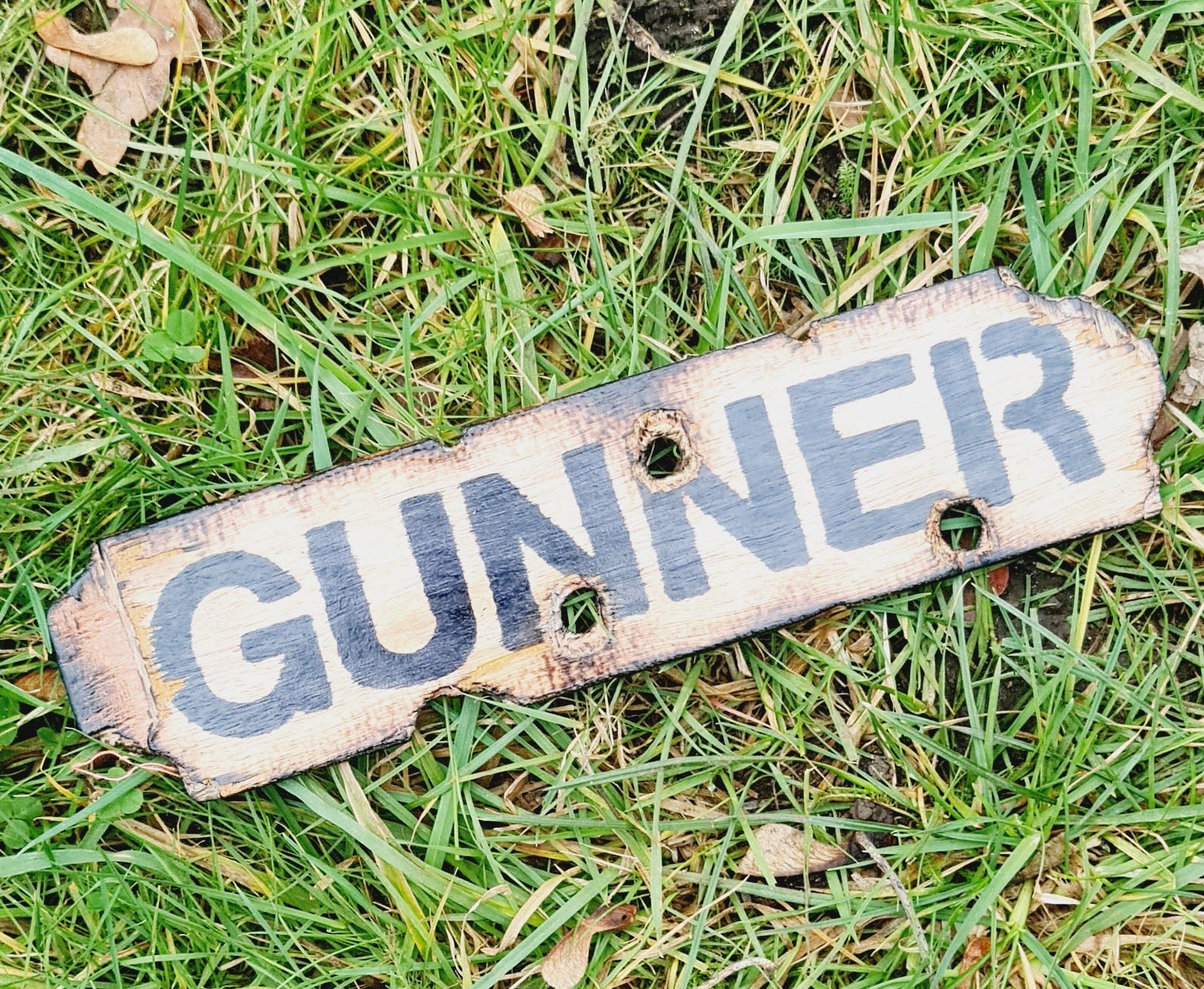 Kanonier (RA) Royal Artillery Holzschild