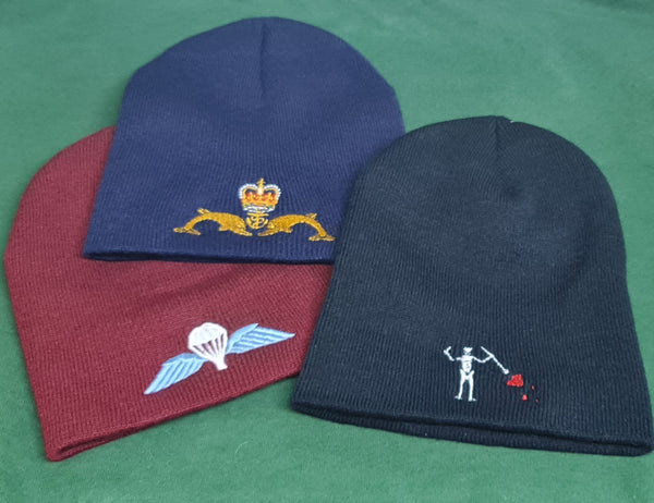 Customised Embroidered Yupoong wool Knit Beanie hat - cold weather