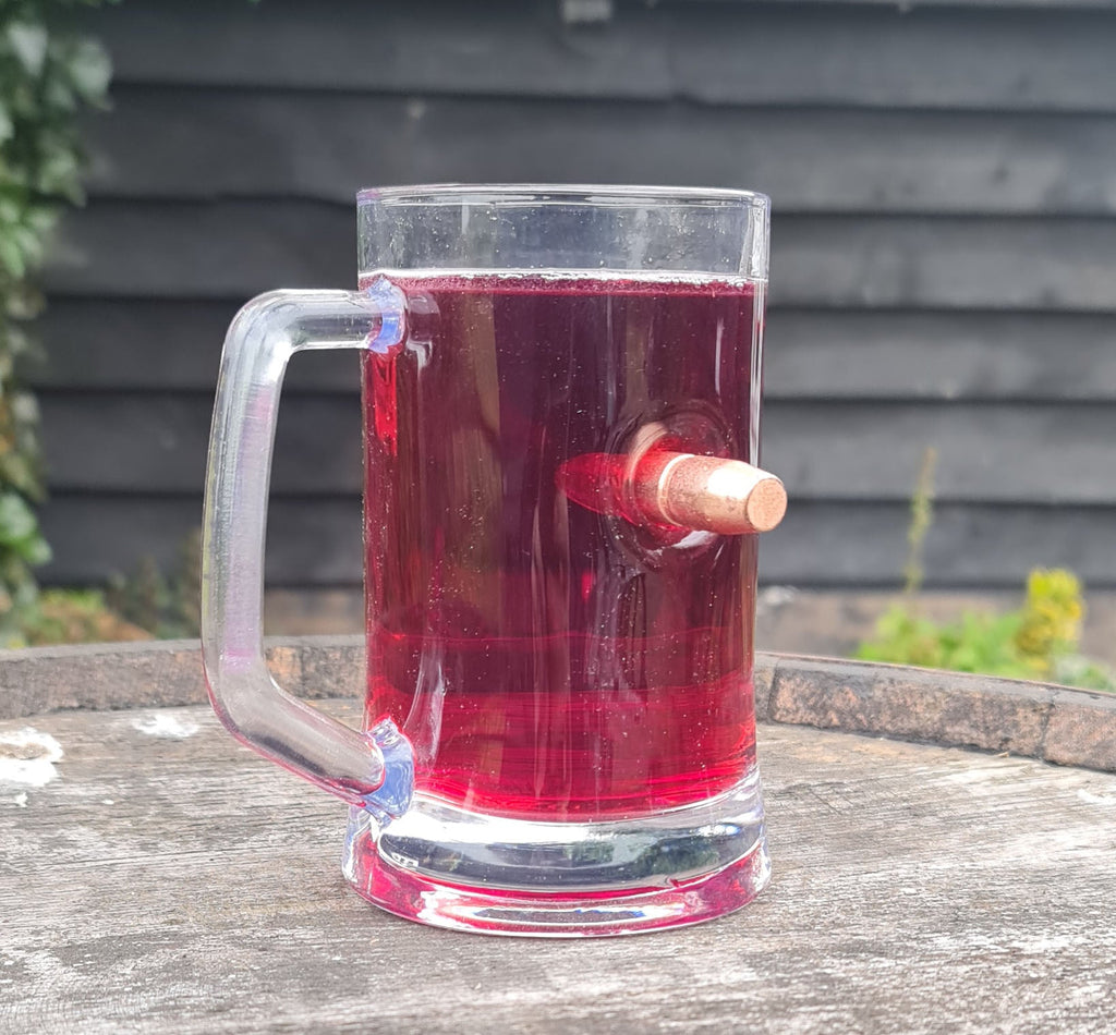 Graviertes personalisiertes Bullet Tankard-Glas – Kostenlose Gravur / Ihr Design