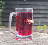 Engraved Personalised Bullet Tankard Glass - Free Engraving / Your Design