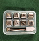Engraved Whiskey Stones / Stainless Steel Metal Ice Cubes - tell us your design