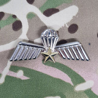 Netherlands Parachutist / Paratrooper Jump Wings Metal - A Wing (Advanced)