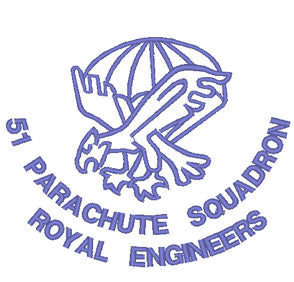 51 Para Sqn RE, 23 Engineer Regiment (v2) – Gesticktes Design – Wähle dein Kleidungsstück