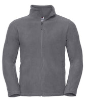 Bestickt - Outdoor-Fleece mit durchgehendem Reißverschluss