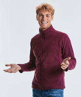Bestickt - Outdoor-Fleece mit durchgehendem Reißverschluss