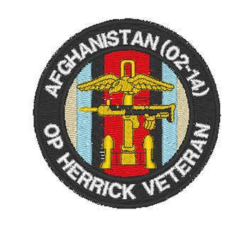Op Herrick Afghanistan (02-14) Veteran - Gesticktes Design - Wähle dein Kleidungsstück
